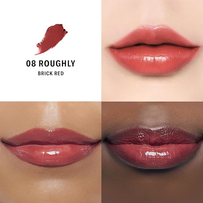 BRAYE Lipsleek Lip Balm, Monochromatic Cream Blush 2-in-1 Face Makeup, Hydrating & Mood Buildable, Vegan + Cruelty-Free Glow for Cheeks l 08 Roughly-Velvo Beauty