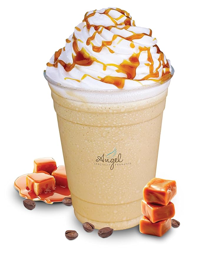 Angel Specialty Products, Blended Ice Coffee, Instant Frappe Powder Mix, 3-Pound Bag, Caramel Latte [34 Servings]-Velvo Beauty