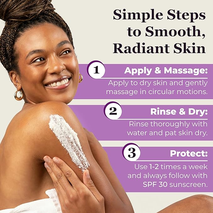 DERMAdoctor KP Bump Eraser Body Scrub Dermatologist Formulated Exfoliant | Keratosis Pilaris Treatment For Dry And Bumpy Skin 10% AHAs + PHAs - 16 fl oz-Velvo Beauty