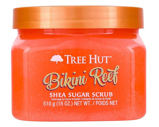 Tree Hut Bikini Reef Shea Sugar Scrub | Exfoliating Body Scrub Removes Dead, Dry Skin for a Soft & Hydrated Feel | Nourishing Essential Body Care | 18 fl oz.-Velvo Beauty