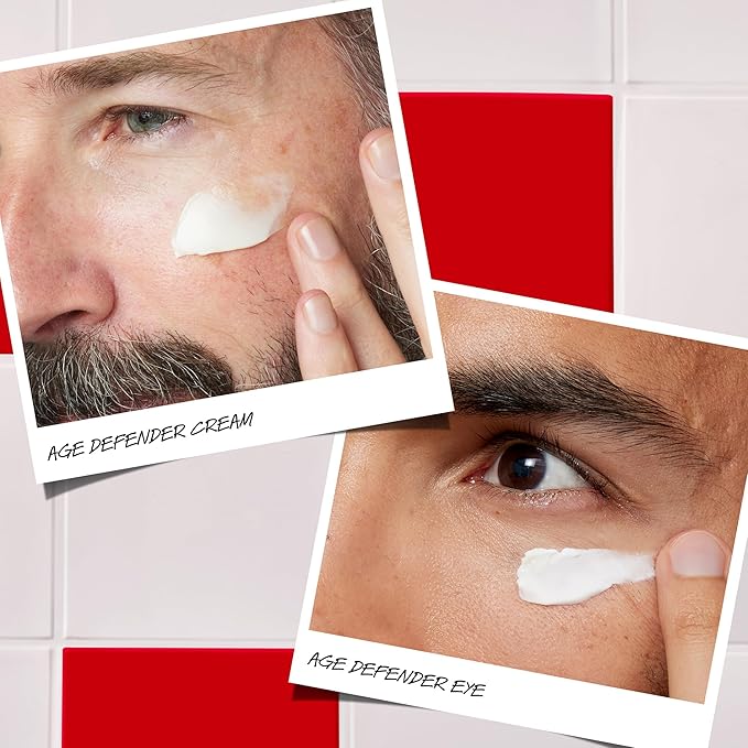 Kiehl's Dad's Age Defenders Skincare Gift Set – 2-Piece Full Size Skincare Set for Men with Firming & Lifting Anti-Aging Moisturizer and Eye Cream for Men, Minimizes Look of Fine Lines and Wrinkles-Velvo Beauty