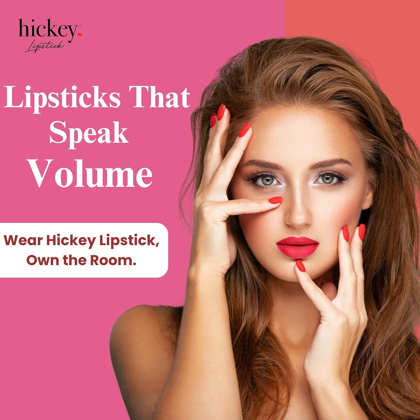 Hickey Lipstick Organic, Long Lasting Gluten Free Lipstick REFILL Collection THE VAULT COLLECTION - 8 Refill Shades Red, Hot Pink, Nude, Light Pink, Coral, Berry, Mauve, Terracotta-Velvo Beauty