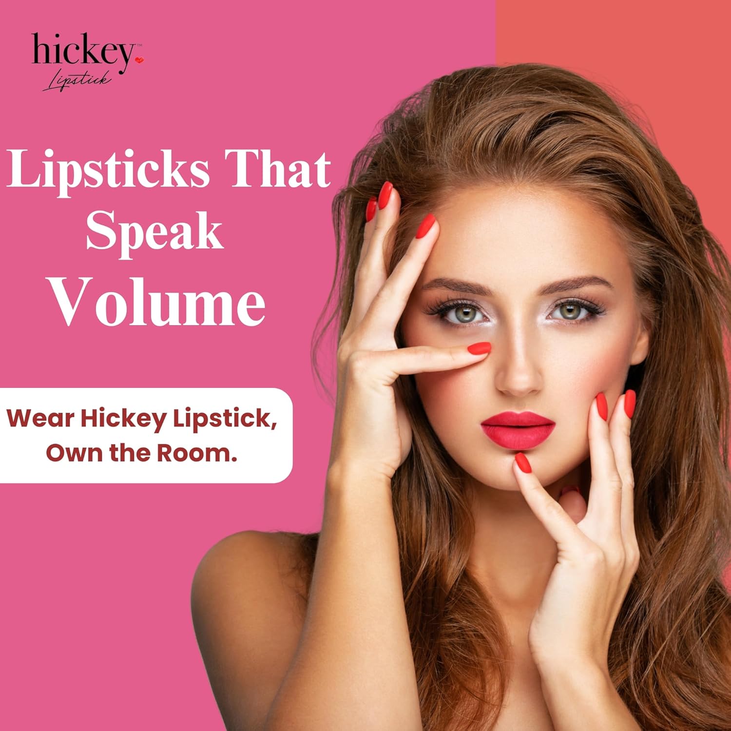 Hickey Lipstick Organic, Long Lasting Gluten Free Lipstick REFILL Collection THE VAULT COLLECTION - 8 Refill Shades Red, Hot Pink, Nude, Light Pink, Coral, Berry, Mauve, Terracotta-Velvo Beauty