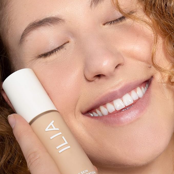 ILIA - True Skin Serum Foundation | Non-comedogenic, Cruelty-Free, Vegan, Weightless Feel, Buildable Coverage, Safe For Sensitive Skin (Mallorca SF1.5)-Velvo Beauty