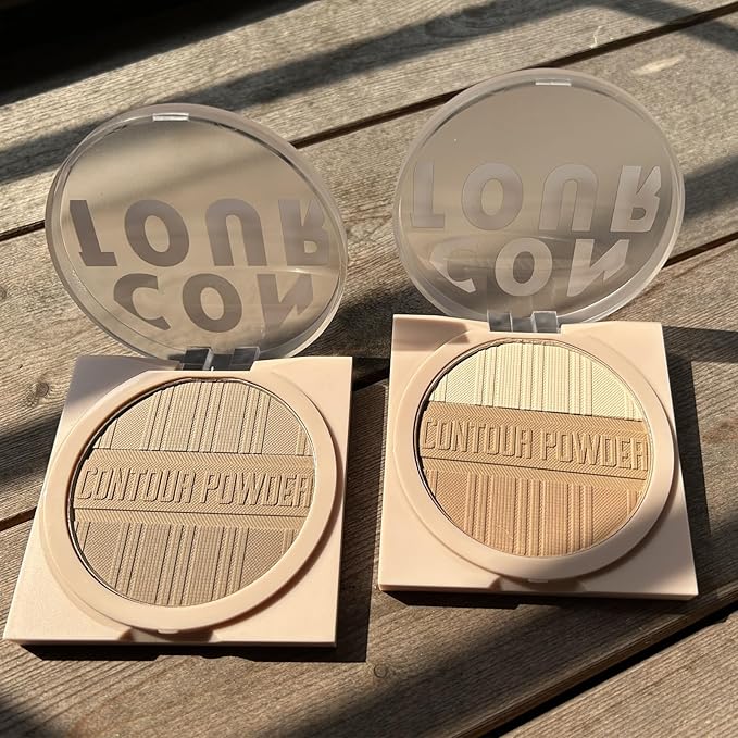 Contour Powder Makeup Palette Matte Shimmer Face Sculpting Shading Silky Smooth Tone Tuning Flawless Pressed Powder Bronzer for Warm Skin Tone, 01 Warm Brown-Velvo Beauty