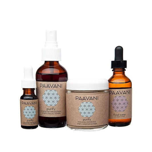 PAAVANI Ayurveda - Clarify Skincare Set - Remedy Acne Prone Skin - Hormonal Acne - Cystic Acne-Velvo Beauty