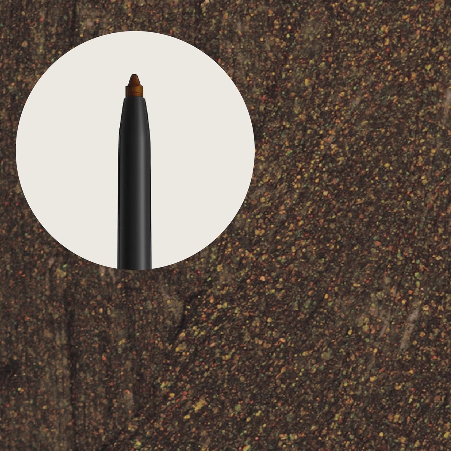 Hypoallergenic Waterproof Eyeliner - Fragrance Free Metallic Eye liner - Vegan and Cruelty Free Eye Pencil - Eyeliner Pencil for Sensitive Eyes (Spicy Cinnamon)-Velvo Beauty