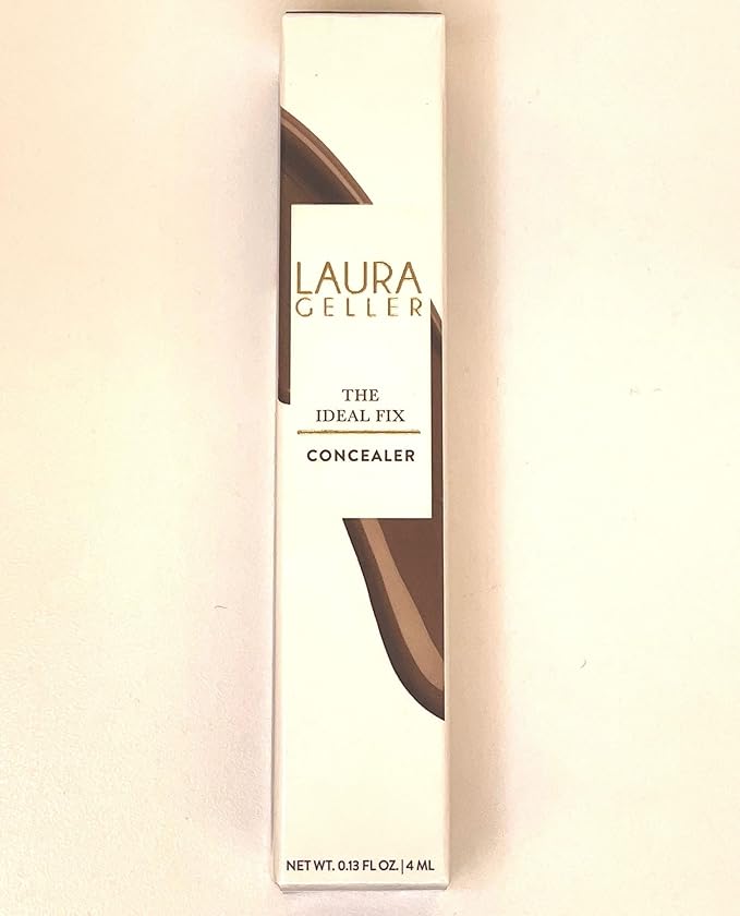LAURA GELLER NEW YORK The Ideal Fix Concealer - Deep - Buildable Medium to Full Coverage Liquid Concealer - Covers Under Eye Dark Circles & Blemishes - Long-Lasting-Velvo Beauty