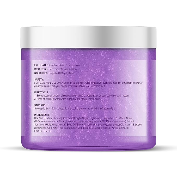 Botanic Hearth Dreamy Lavender Body Scrub 8.8 Fl Oz | Gently Exfoliates And Moisturizes Skin, Infused With Natural Lavender Oil And Essential Nutrients For Smooth And Radiant Skin-Velvo Beauty