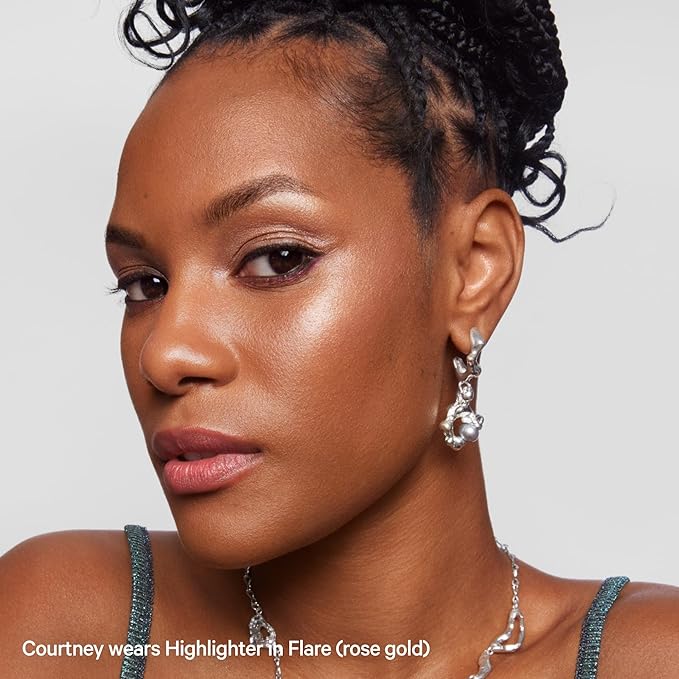 Milk Makeup Highlighter, Flare (Rose Gold) - 0.21 oz - Dewy Cream Highlighter Stick - Blendable & Buildable - 1,000 Swipes in Every Stick - All Skin Types - Vegan, Talc Free & Cruelty Free-Velvo Beauty