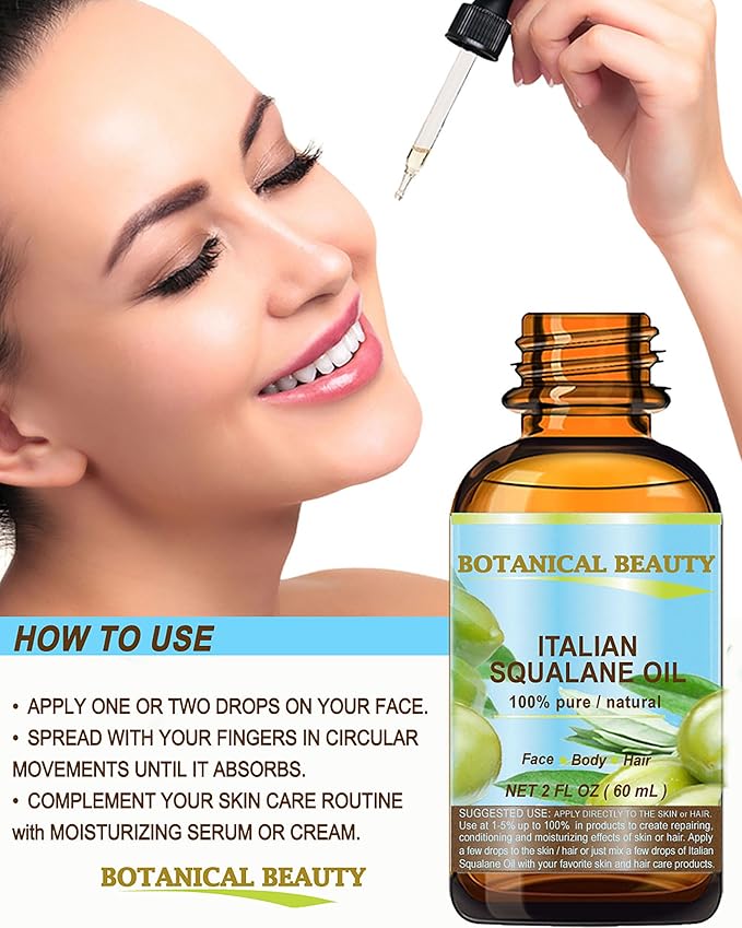 SQUALANE Italian Olive. 100% Pure Natural Undiluted Oil. 4 fl.oz- 120ml. 100% Ultra-Pure Moisturizer for Face, Skin, Body, Hair. Reliable 24/7 Skincare Protection-Velvo Beauty