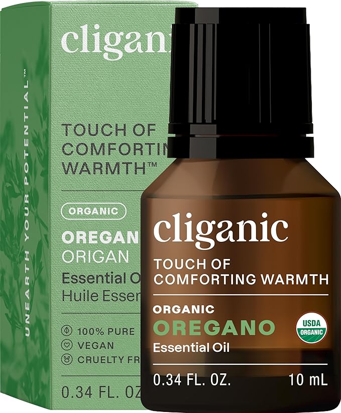 Cliganic Organic Oregano Essential Oil, 100% Pure Natural for Aromatherapy | Non-GMO Verified (Packaging May Vary)-Velvo Beauty