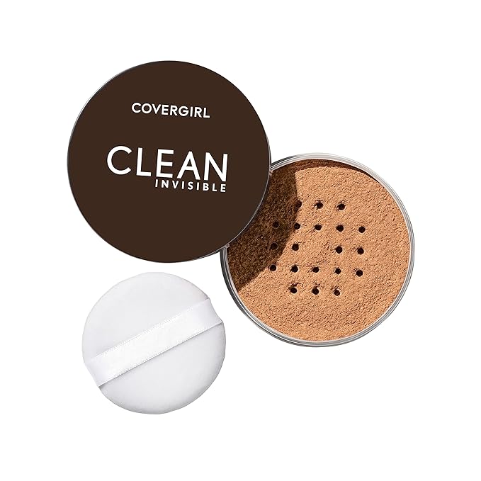 CoverGirl Clean Invisible Loose Powder Vegan Formula Translucent Deep & Medium Warm Setting Powder, 20g (0.7 oz) 2-Pack-Velvo Beauty
