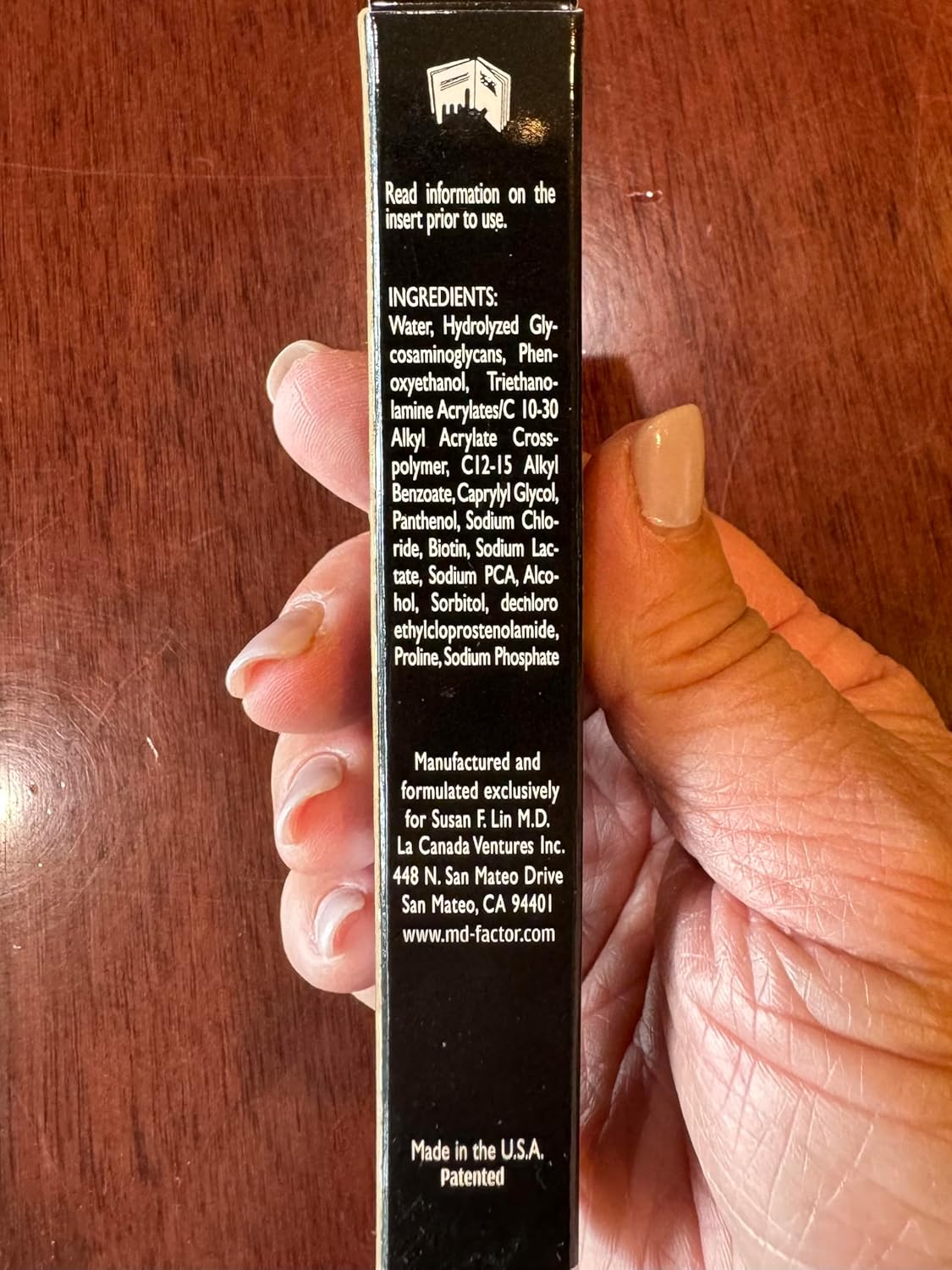 MD Lash Factor Eyelash Conditioner – 0.1 fl oz, 3-Month Supply – Daily Lash Serum with Peptides and Biotin for Thicker Lashes-Velvo Beauty