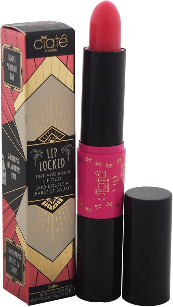Ciate London Lip Locked Tint and Balm Lip Duo, Sobe/Pink-Velvo Beauty