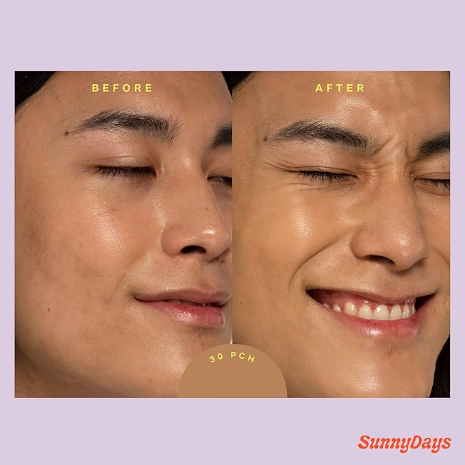 Tower 28 Beauty SunnyDays SPF 30 Tinted Mineral Sunscreen - For Sensitive Skin - 2-in-1 Facial Broad Spectrum UVA/UVB Protection + Foundation – Shade 30 PCH, 1 Fl Oz-Velvo Beauty