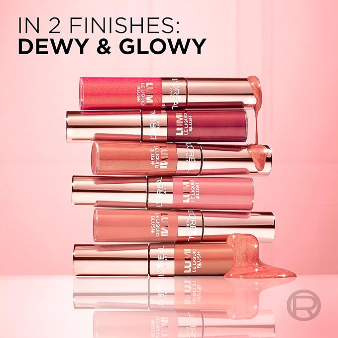 L'Oreal Paris True Match Lumi Le Liquid Blush, 0.33 Fl Oz, Glowy Finish, Medium Color-Velvo Beauty