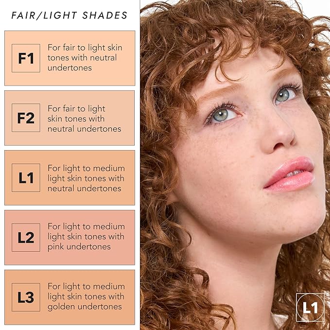 COVER FX Pressed Mineral Foundation - Shade F1 - Weightless Powder Foundation - Buildable Light to Full Coverage - Matte Finish - All Skin Types-Velvo Beauty