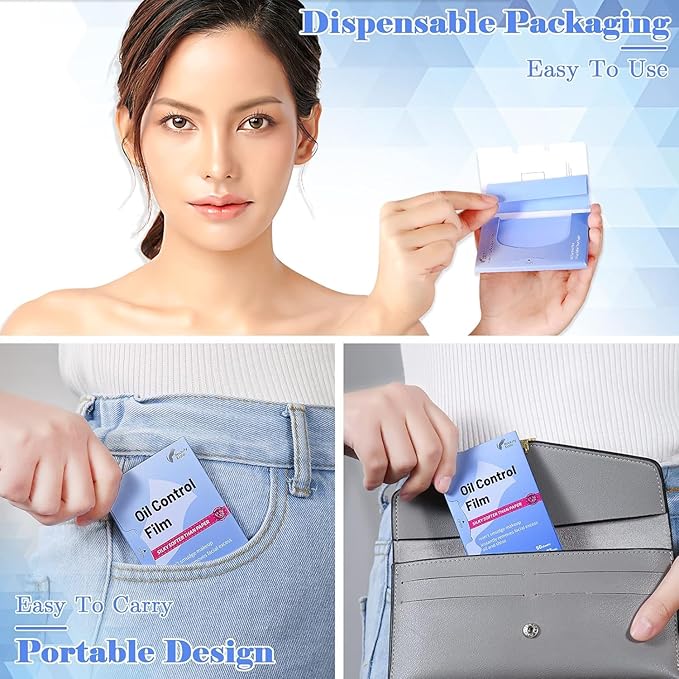 Great Absorbent Oil Blotting Sheets for Face - 10% Larger Oil Control Film 50 Sheets- High-Performance, Makeup Friendly Blotting Paper for Oily Skin, Tear-proof Oil Absorbing Tissues-Velvo Beauty