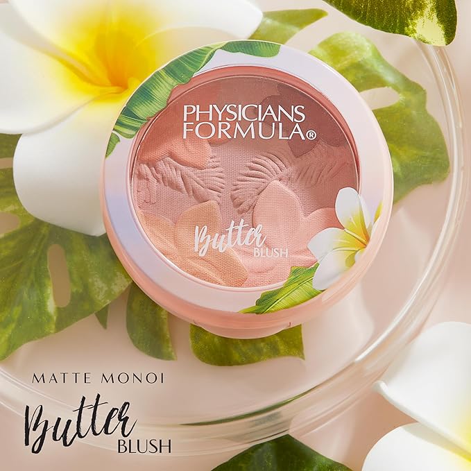 Physicians Formula Matte Monoi Butter Blush Makeup Powder, Mauvy Mattes, Dermatologist Tested-Velvo Beauty
