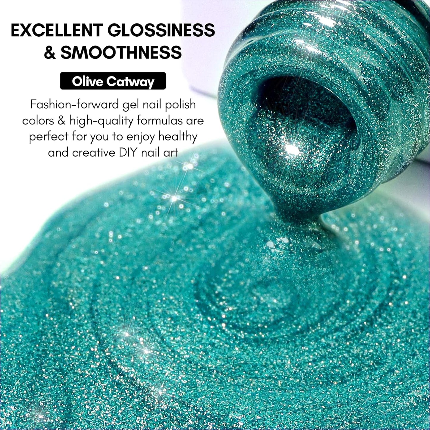 Makartt Cat Eye Gel Nail Polish: Reflective Glitter Gel with Magnet for Temperature Changing Magnetic Nails, Nail Polish UV/LED Light Cured, DIY Nail Art, Salon & Home Use(Olive Catway) 10ml-Velvo Beauty