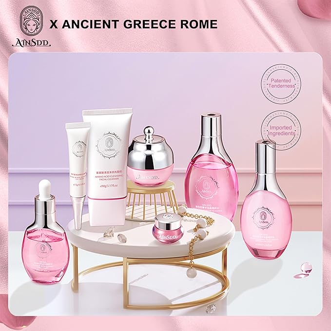 Hyaluronic Acid Anti Aging Skin Care Set Daily Skincare Kit For Women Gift Set 7 Pieces Women Beauty Set-Velvo Beauty