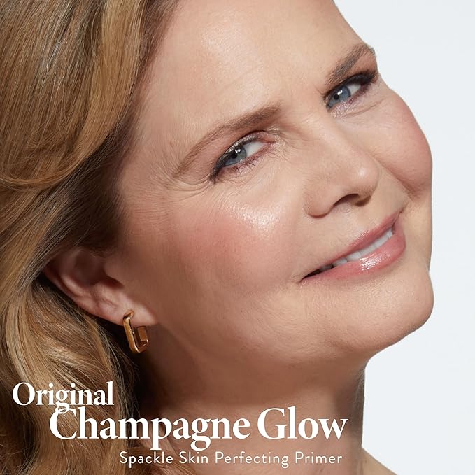 LAURA GELLER NEW YORK Spackle Primer - Champagne Glow - Super-Size 2 Fl Oz - Hyaluronic Acid Makeup Primer for Mature Skin-Velvo Beauty