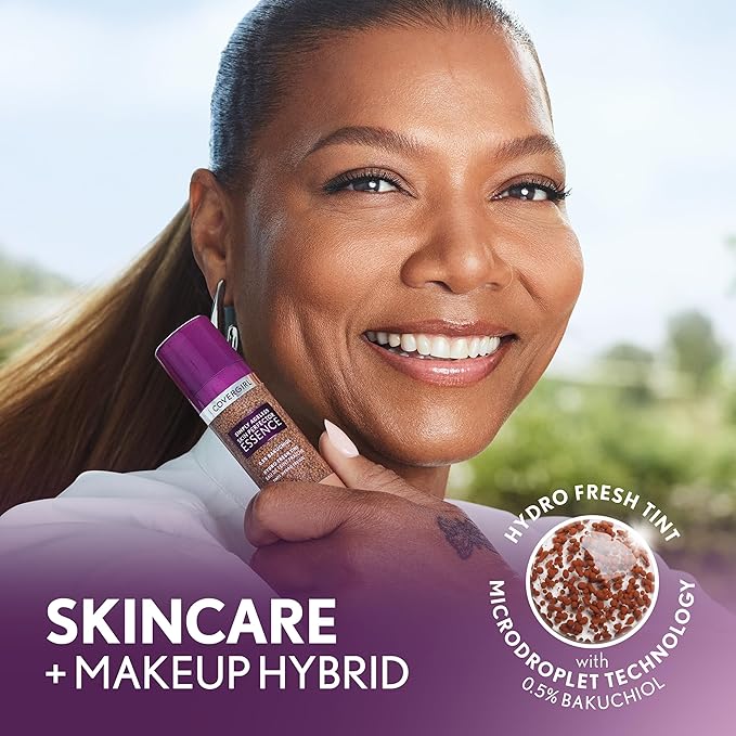 Covergirl Simply Ageless Skin Perfector Essence Foundation, 10 Fair, Tinted Skin Perfector, Skincare Makeup Hybrid, Sheer Tint, Radiant Finish, Skin-Like Finish, Vegan Formula, 1.0oz-Velvo Beauty