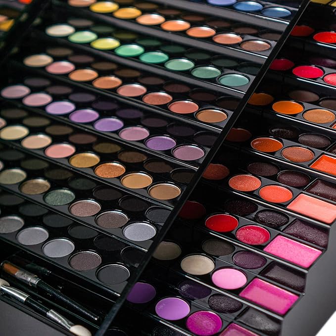 SHANY Elevated Essentials Makeup Set - All-in-One Makeup Kit with 72 Eyeshadows, 28 Lip Colors, 18 Gel Eyeliners, 10 Blushes, 1 Eye Primer, and 1 Cream Concealer-Velvo Beauty