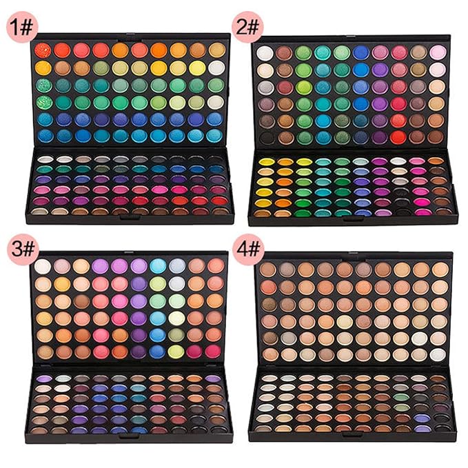 Eyeshadow Palettes, Easy to Blend Color Fusion 120 Shades Metallic and Shimmer Eyeshadow Sweatproof and Waterproof Nudes Eye Shadows, Professional Makeup Long Lasting for Teen, Brights #1-Velvo Beauty