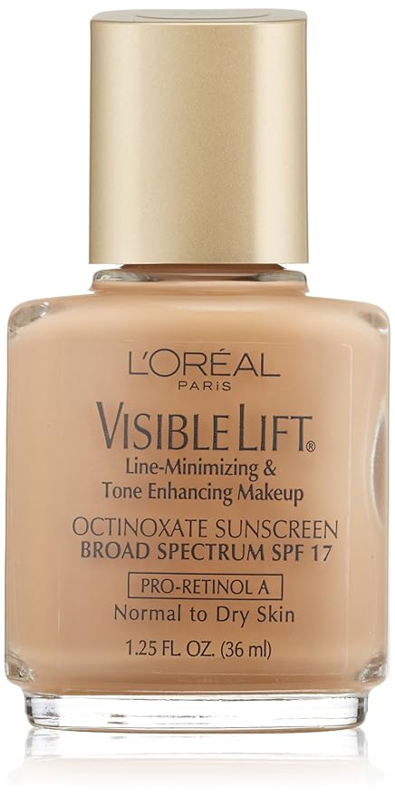 L'oreal Visible Lift Line-minimizing and Tone-enhancing Makeup, Normal/Dry Skin, Golden Beige, 1.25-Fluid Ounce-Velvo Beauty