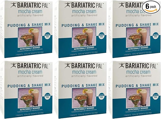 BariatricPal 15g Protein Shake or Pudding (Aspartame Free) - Mocha Cream (6-Pack)-Velvo Beauty