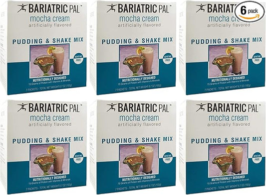 BariatricPal 15g Protein Shake or Pudding (Aspartame Free) - Mocha Cream (6-Pack)-Velvo Beauty