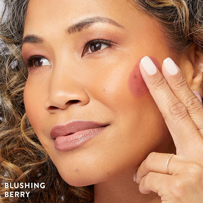 LAURA GELLER NEW YORK Serum Blush Tint, Lightweight Liquid Blush for Cheeks, Weightless Watercolor Sheer Finish, Blushing Berry-Velvo Beauty