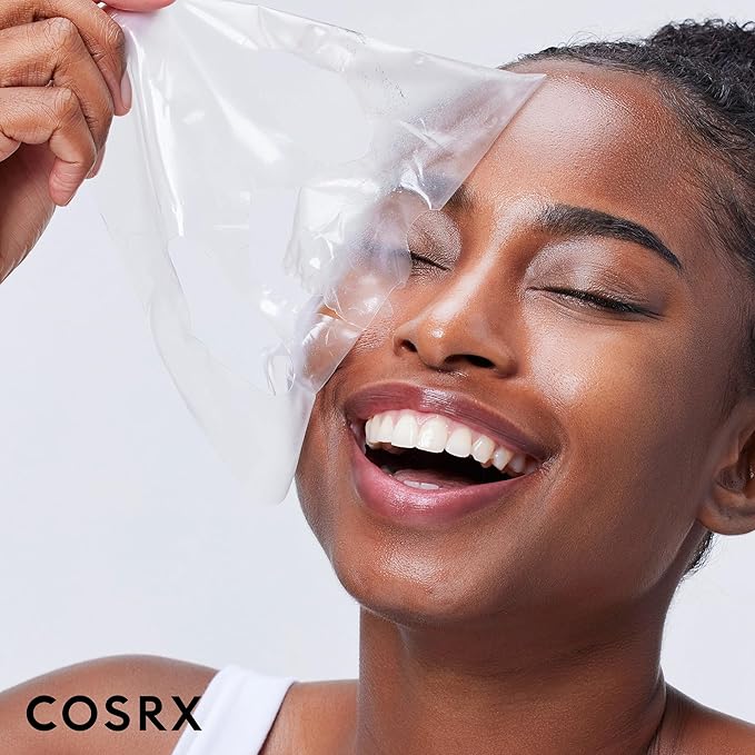 COSRX Advanced Snail Mucin Glass Glow Hydrogel Face Masks Skincare 3 EA, Collagen Face Mask, Travel Essentials, Overnight Face Mask, Korean Skin Care-Velvo Beauty