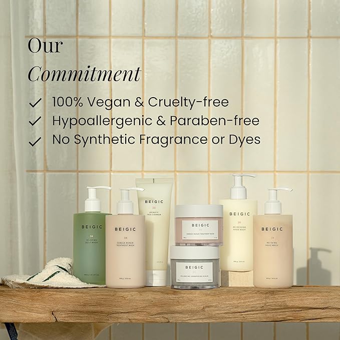 BEIGIC Correcting Facial Mask - Vegan Pore Tightening Face Mask with Coffee Bean Powders, Sucrose & Coconut Oil for smooth, even-toned & moisturized skin (2.36 Fl. Oz)-Velvo Beauty