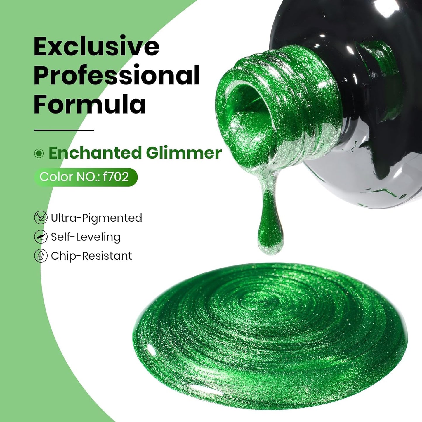 Beetles Green Cat Eye Gel Polish, 15ML Summer Emerald Green Gel Nail Polish with Magnet Soak Off UV Shimmer Velvet Gel Enchanted Glimmer Series French Nail Art Manicure Gifts for Women-Velvo Beauty