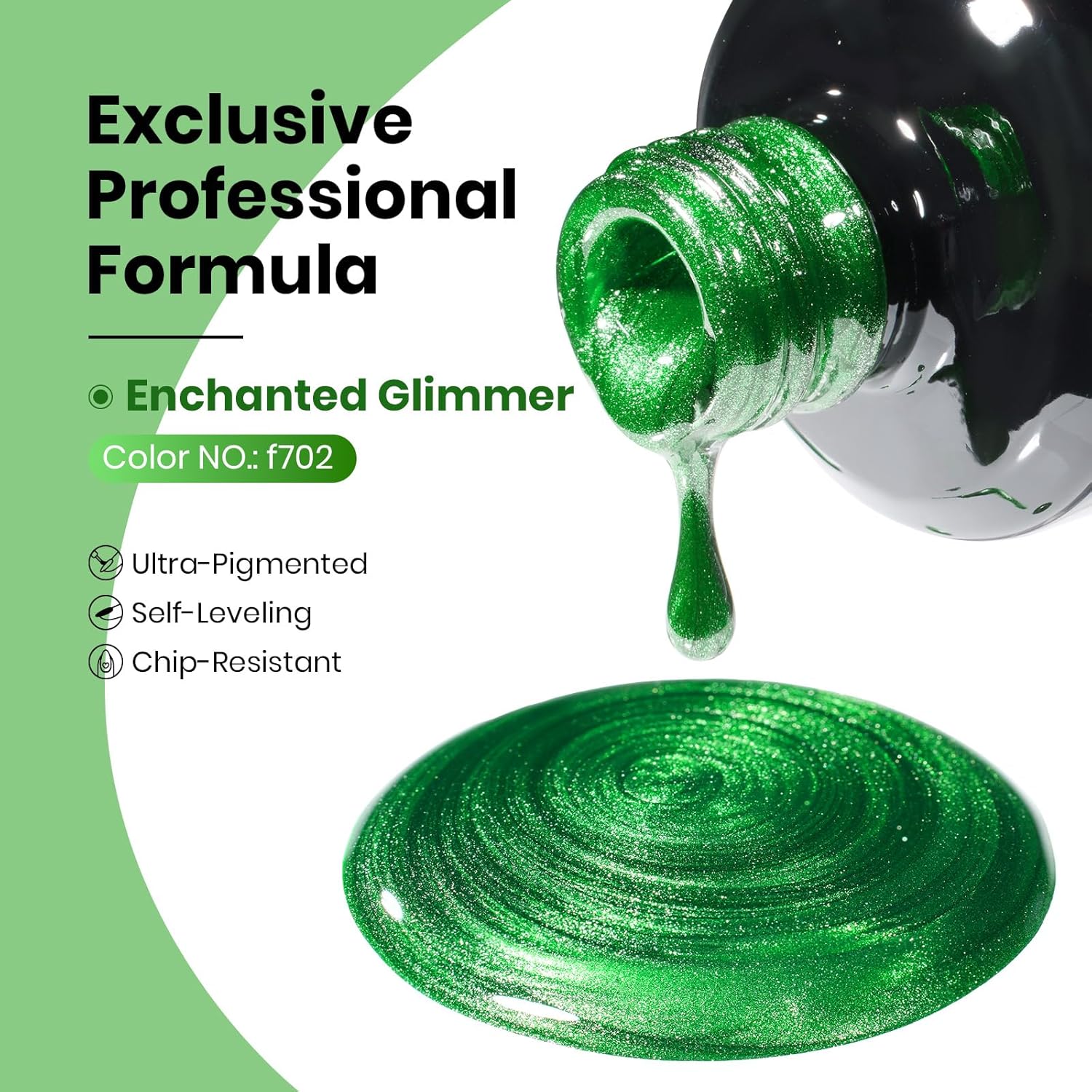 Beetles Green Cat Eye Gel Polish, 15ML Summer Emerald Green Gel Nail Polish with Magnet Soak Off UV Shimmer Velvet Gel Enchanted Glimmer Series French Nail Art Manicure Gifts for Women-Velvo Beauty