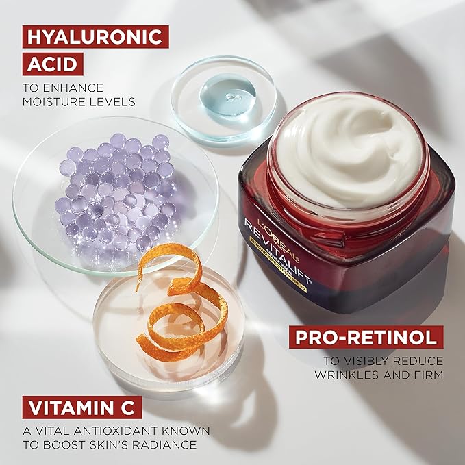 L'Oreal Paris Revitalift Triple Power Face and Neck Moisturizer, Anti Aging Face Cream with Broad Spectrum SPF 30, Pro-Retinol, Hyaluronic Acid and Vitamin C, 1 Kit-Velvo Beauty