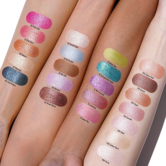 Oulac Grey Cream Eyeshadow, Waterproof Highly Pigmented Glitter Eye Shadow with Moisturizing Formula, Extremely Soft Creamy Texture, Easy to Blend, Large Capacity,.(06)-Velvo Beauty