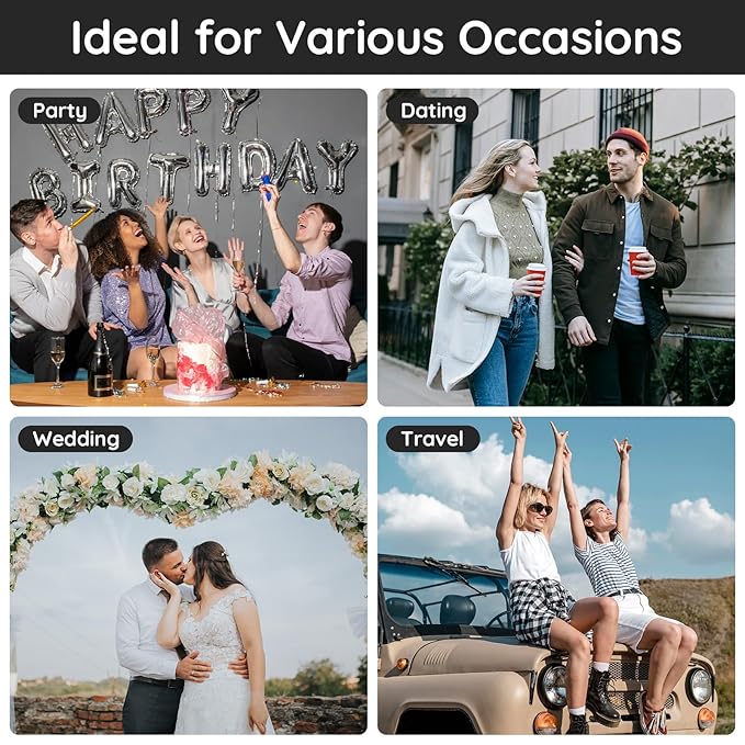 Segbeauty Travel Perfume Bottle Refillable, Empty Mini Portable Perfume Atomizer with Funnel, 5 Set of 10ML Glass Spray Bottle Fine Mist Leak-proof Sprayer Travel Sample Bottles for Cologne Fragrance-Velvo Beauty