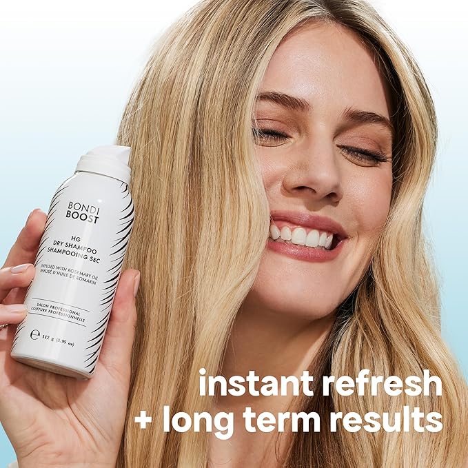 BONDIBOOST HG Dry Shampoo For Women & Men [3.95 oz] - Clinically Tested to Cleanse + Volumizes Hair, Refreshes + Protects & Strengthens Hair - Clean Formula with Rosemary - All Hair Types-Velvo Beauty