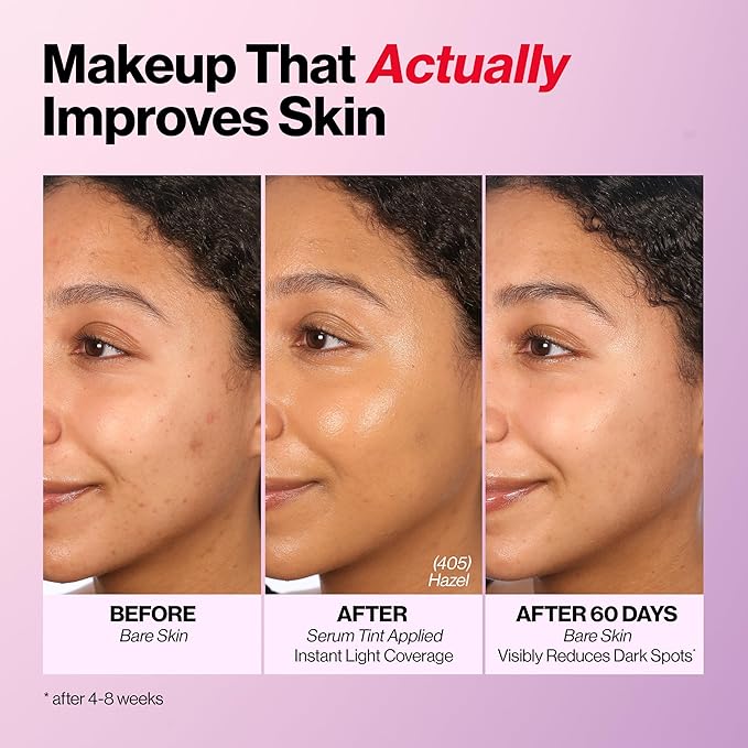 Revlon Illuminance Tinted Serum, Triple Hyaluronic Acid, Evens Out Skin Tone Over Time and Hydrates All Day, SPF 15, 601 Soft Nutmeg, 0.94 fl oz.-Velvo Beauty