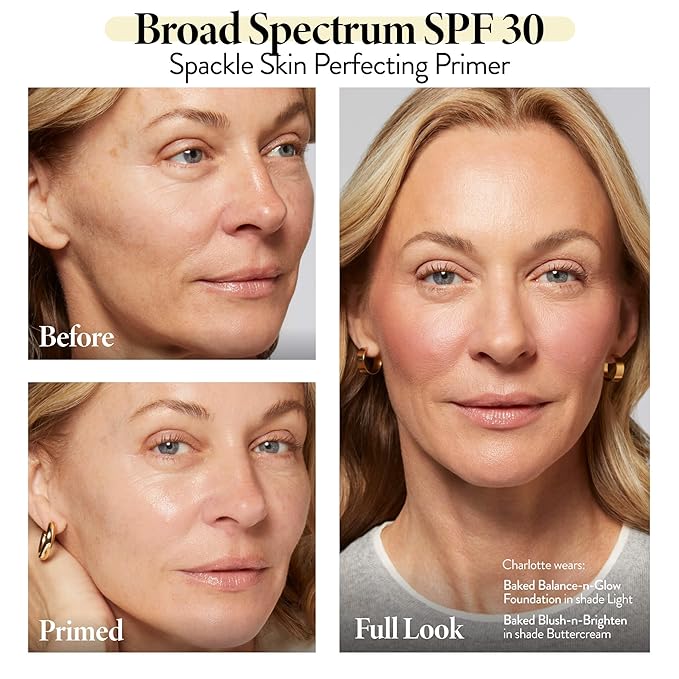 LAURA GELLER NEW YORK Spackle Skin Perfecting Primer Broad Spectrum Sunscreen SPF 30 - Primer for Face Before Makeup with Sun Protection for a Dewy Glow-Velvo Beauty