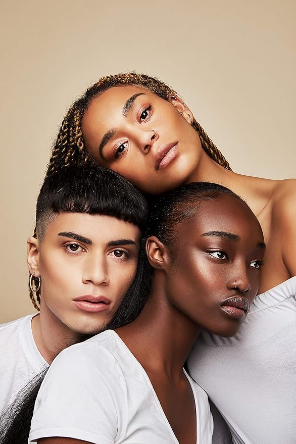 Jecca Blac Sculpt and Soften Contour Palette, Creamy Formula with Natural Finish, Medium Coverage, Gender Neutral and LGBTIQA+ Inclusive Make Up, Dark, 12g-Velvo Beauty