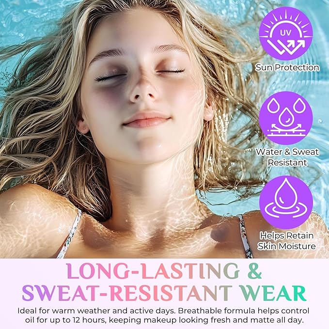 Primer for Face Before Makeup, 3 In 1 One Step Color Corrector Primer, SPF 50 PA+ Sunscreen Isolation Cream, Hydrating, Oil Control Facial Serum Even Skin Tone, Water-Resistant & Sweat-Proof-Velvo Beauty