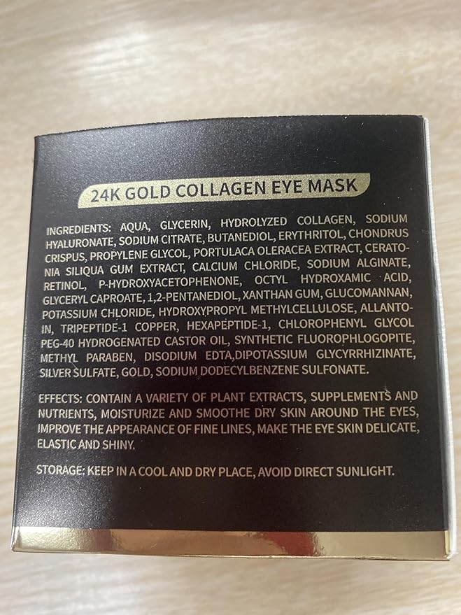 Under Eye Patches, 120 Pcs Golden Under Eye Mask, Eye Treatment Mask for Under Eye Bags, Dark Circles, Puffy Eyes, Fine Lines, Anti-Aging and Anti-Wrinkle, Collagen Eye Mask Skincare-Velvo Beauty