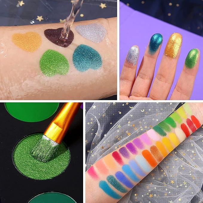 UCANBE 86 Colors Nude Eyeshadow Palette with 15pcs Makeup Brushes Set, Matte Glitter Long Lasting Highly Pigmented Waterproof Colorful Eye Shadow Contour Blush Powder Highlighter All in One-Velvo Beauty