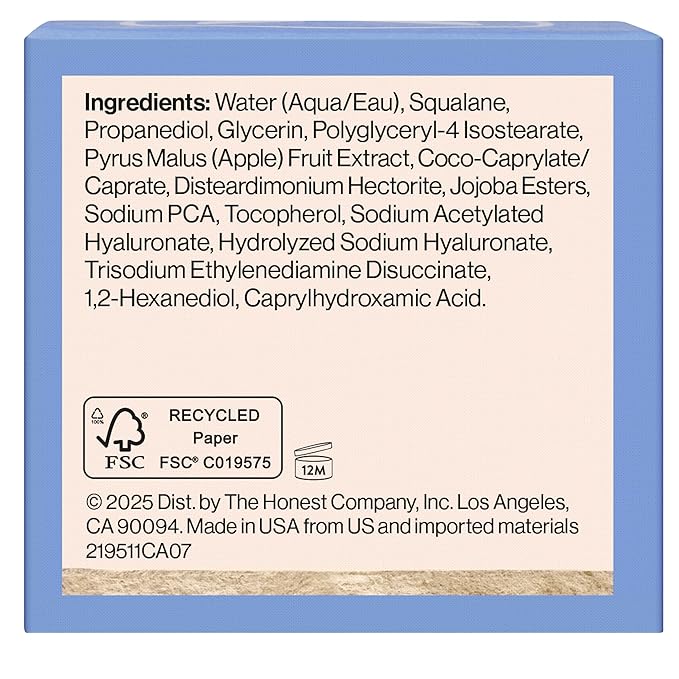 Honest Beauty Hydrogel Cream with Hyaluronic Acid | Lightweight, Moisturizing Water Cream | Gentle for Sensitive Skin, Fragrance Free, Vegan | 1.7 fl oz-Velvo Beauty