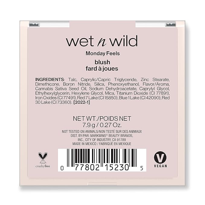 wet n wild Mood Blush Complexion Enhancer Monday Feels, Natural Coffee Infused-Velvo Beauty